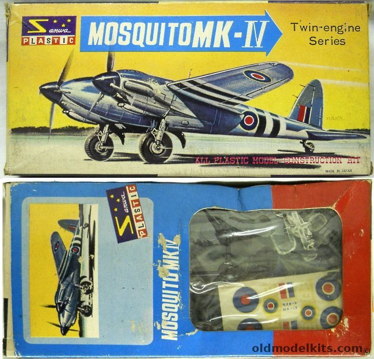 Sanwa 1/90 Mosquito MkIV - 'Cellovision' Issue, 167 plastic model kit